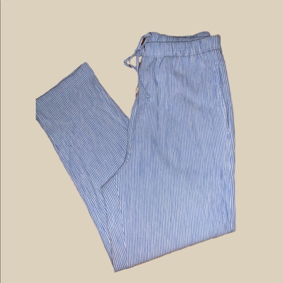 Blue and white striped pants - Picture 2 of 3